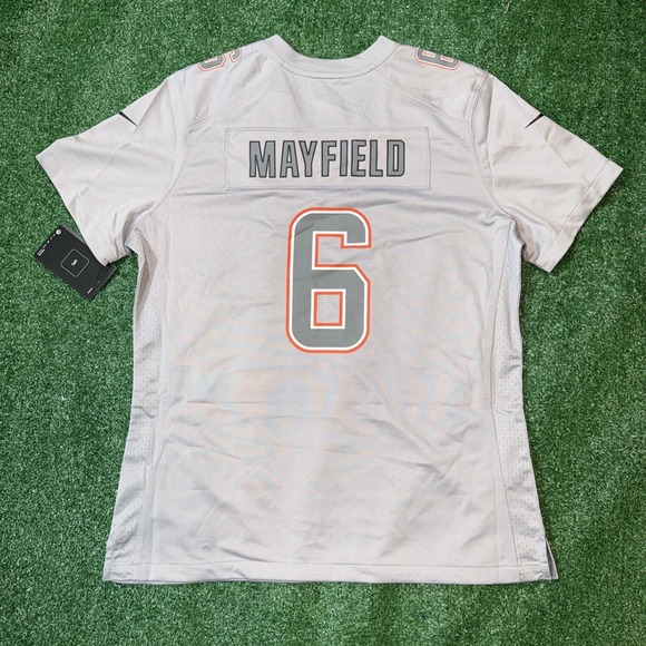Cleveland Browns Jersey Womens Large Gray Nike NFL Football Baker Mayfield NWT - Picture 7 of 7